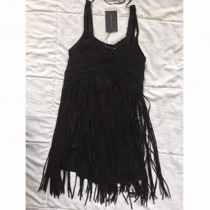 Black Macramé Dress